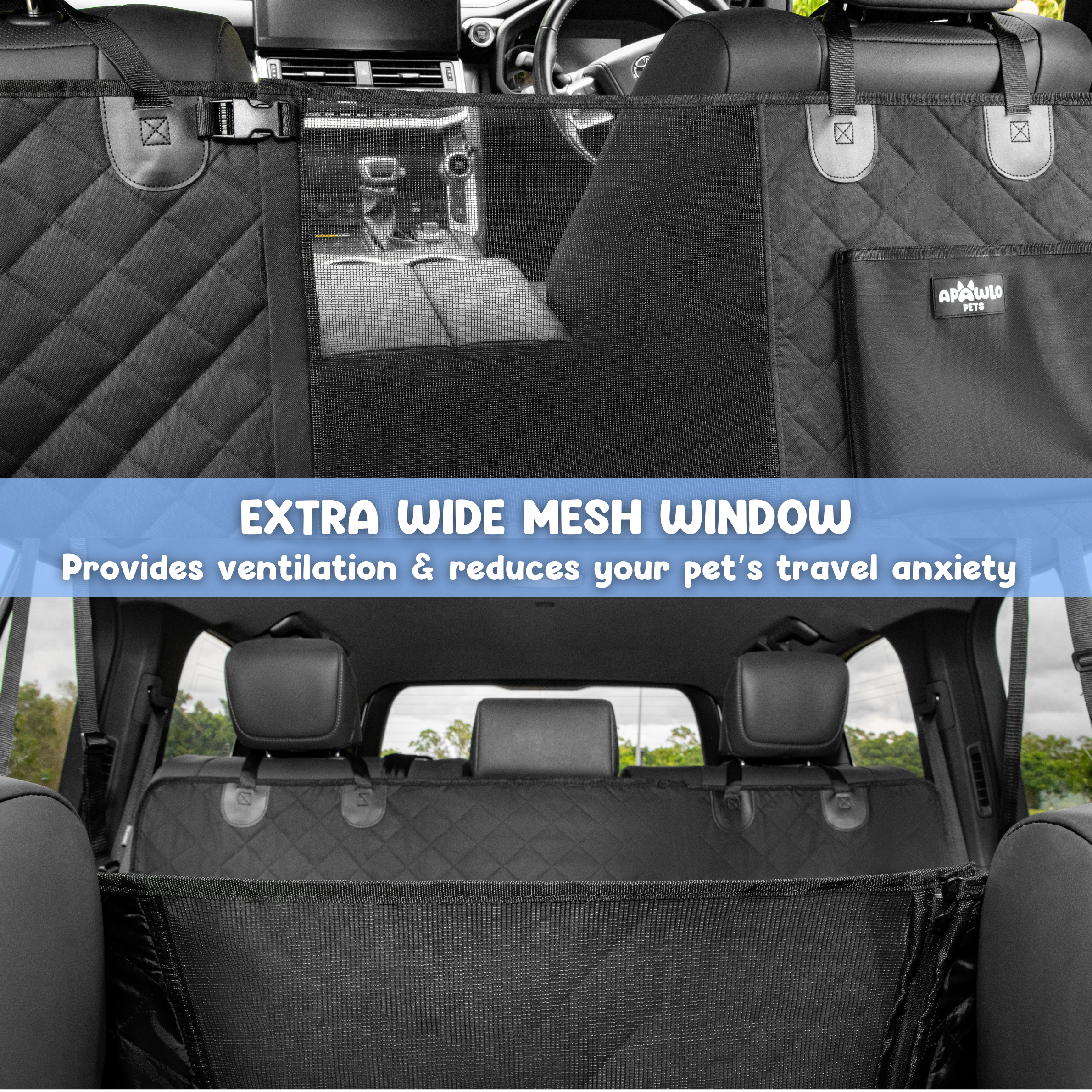 4-in-1 Dog Car Seat Cover