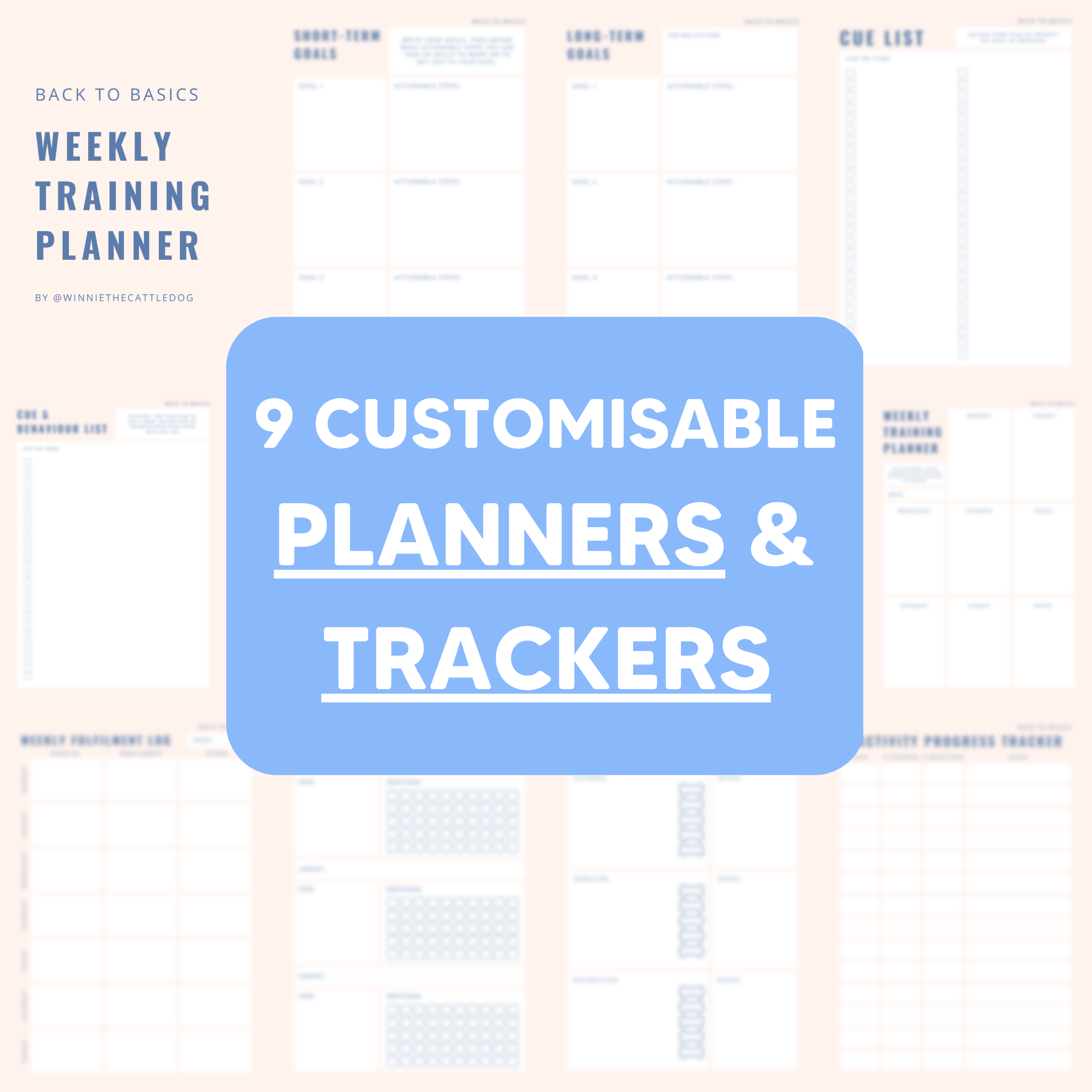 9 customisable planners and trackers for dogs