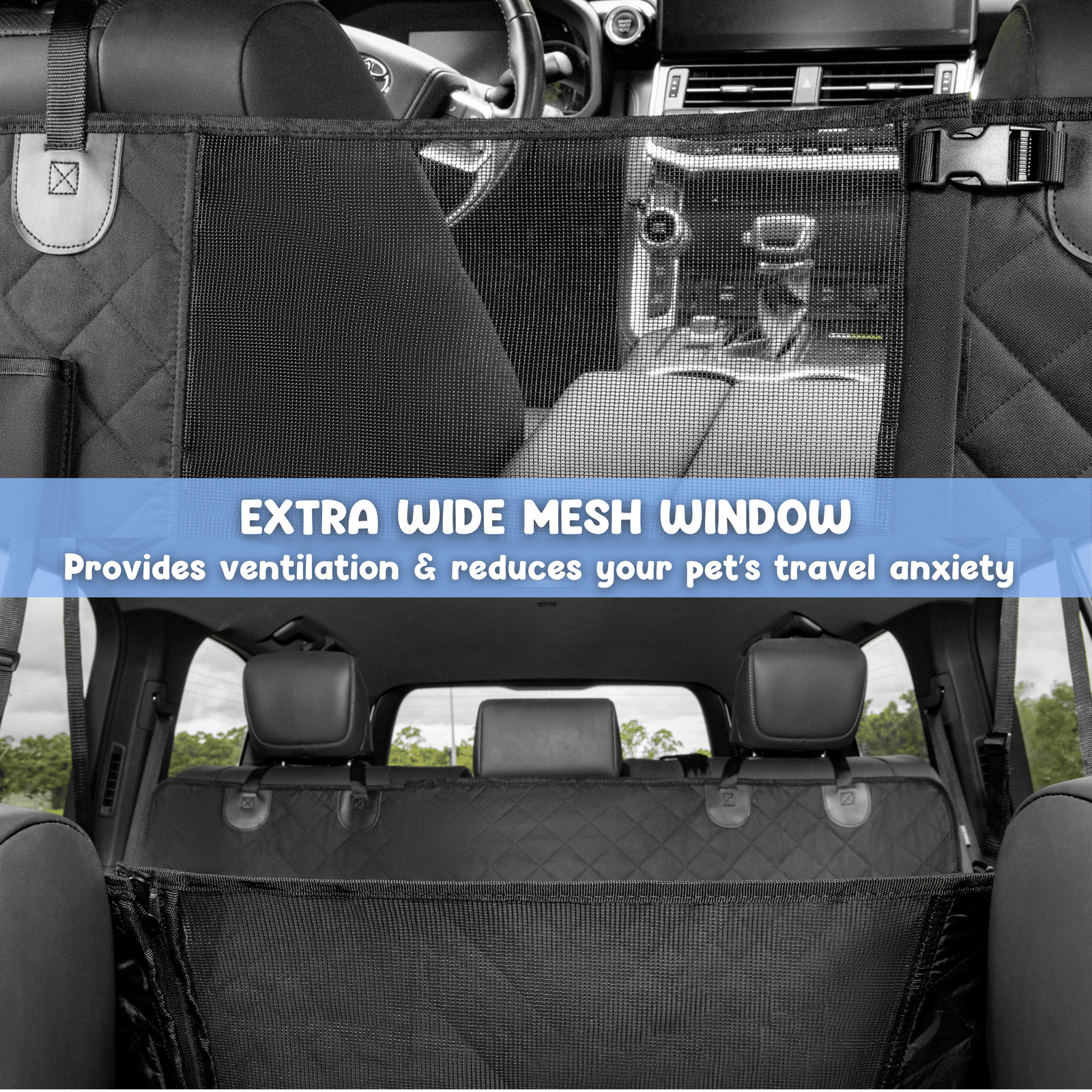 4-in-1 Dog Car Seat Cover