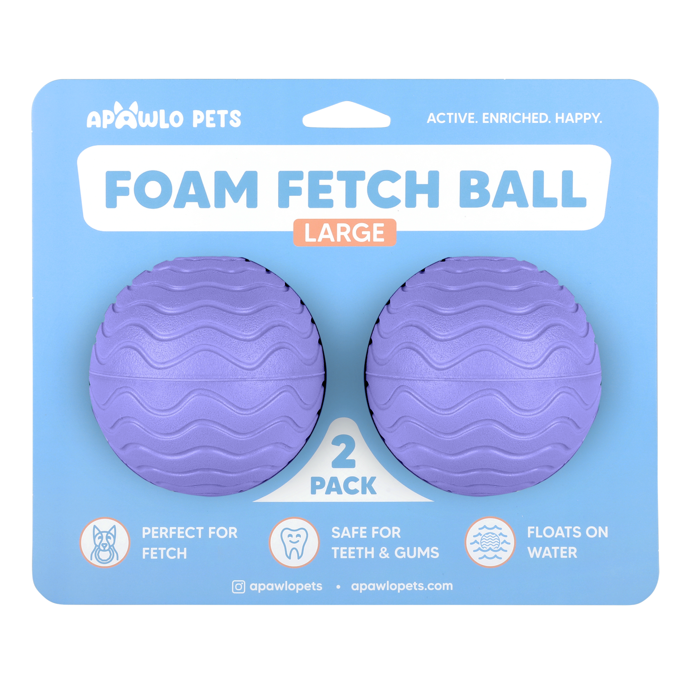 Foam Fetch Ball (2 Pack)