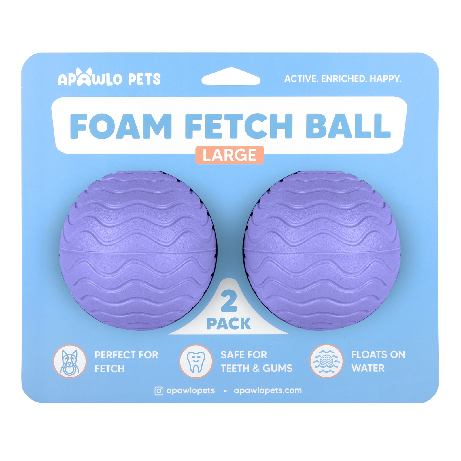 Foam Fetch Ball (2 Pack)