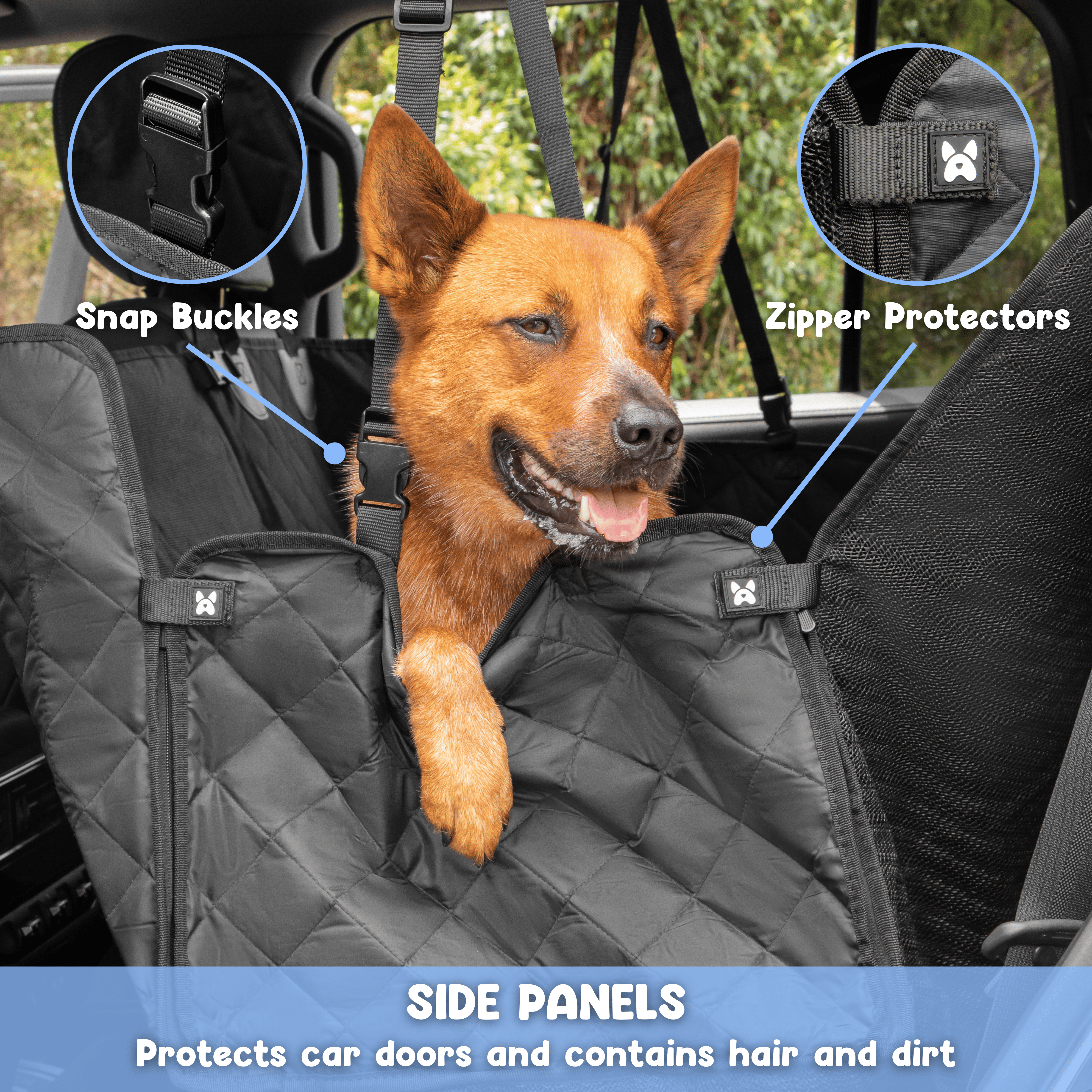 4-in-1 Dog Car Seat Cover