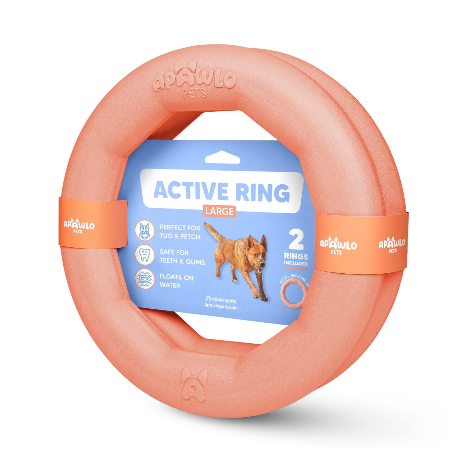 Active Ring (2 Pack) Dog Fitness Toy