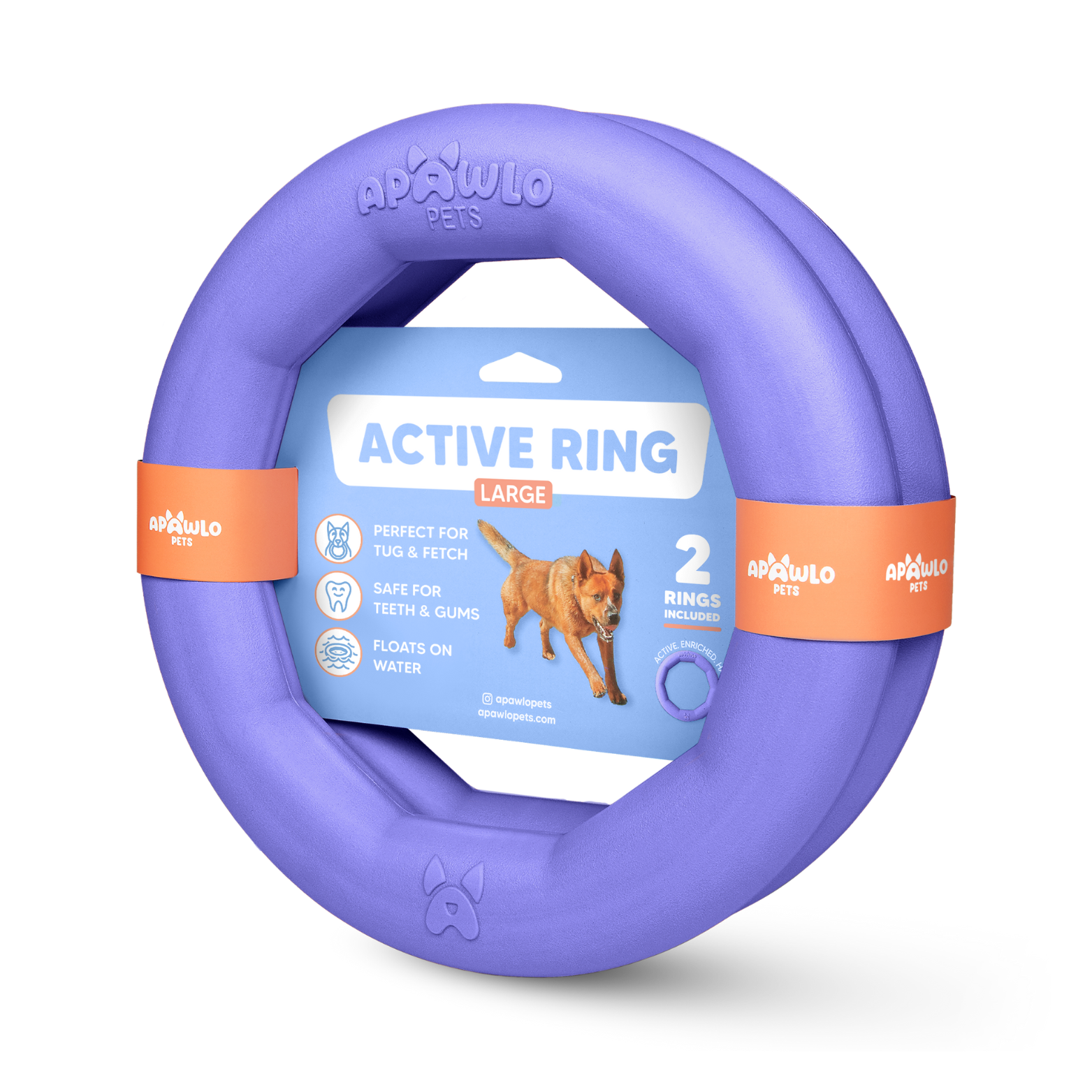 Active Ring (2 Pack) Dog Fitness Toy