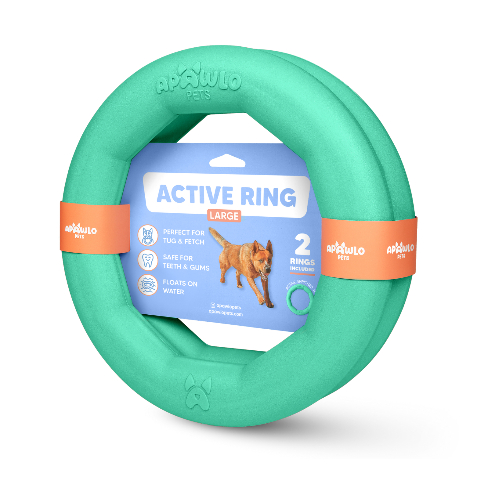 Active Ring (2 Pack) Dog Fitness Toy