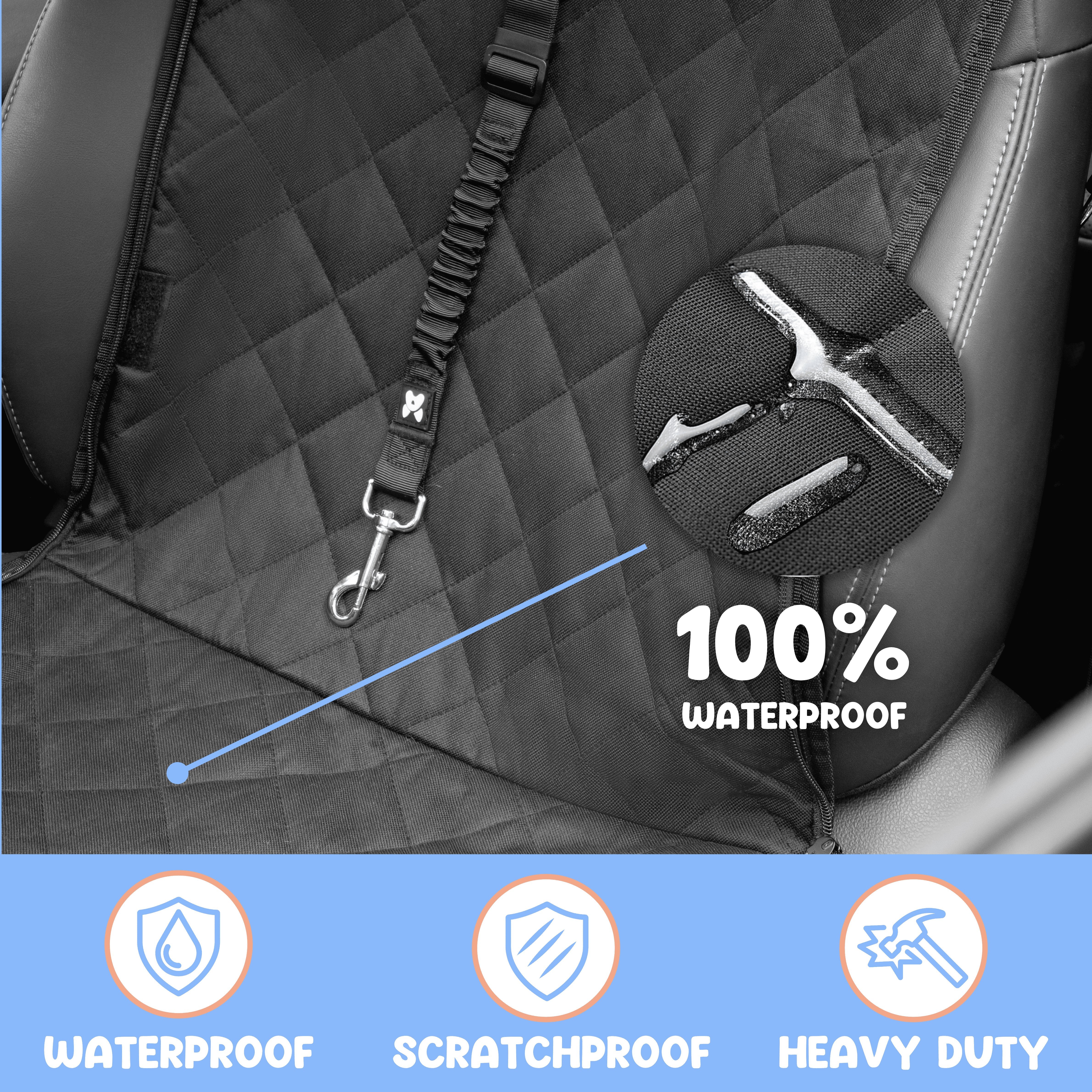 4-in-1 Dog Car Seat Cover