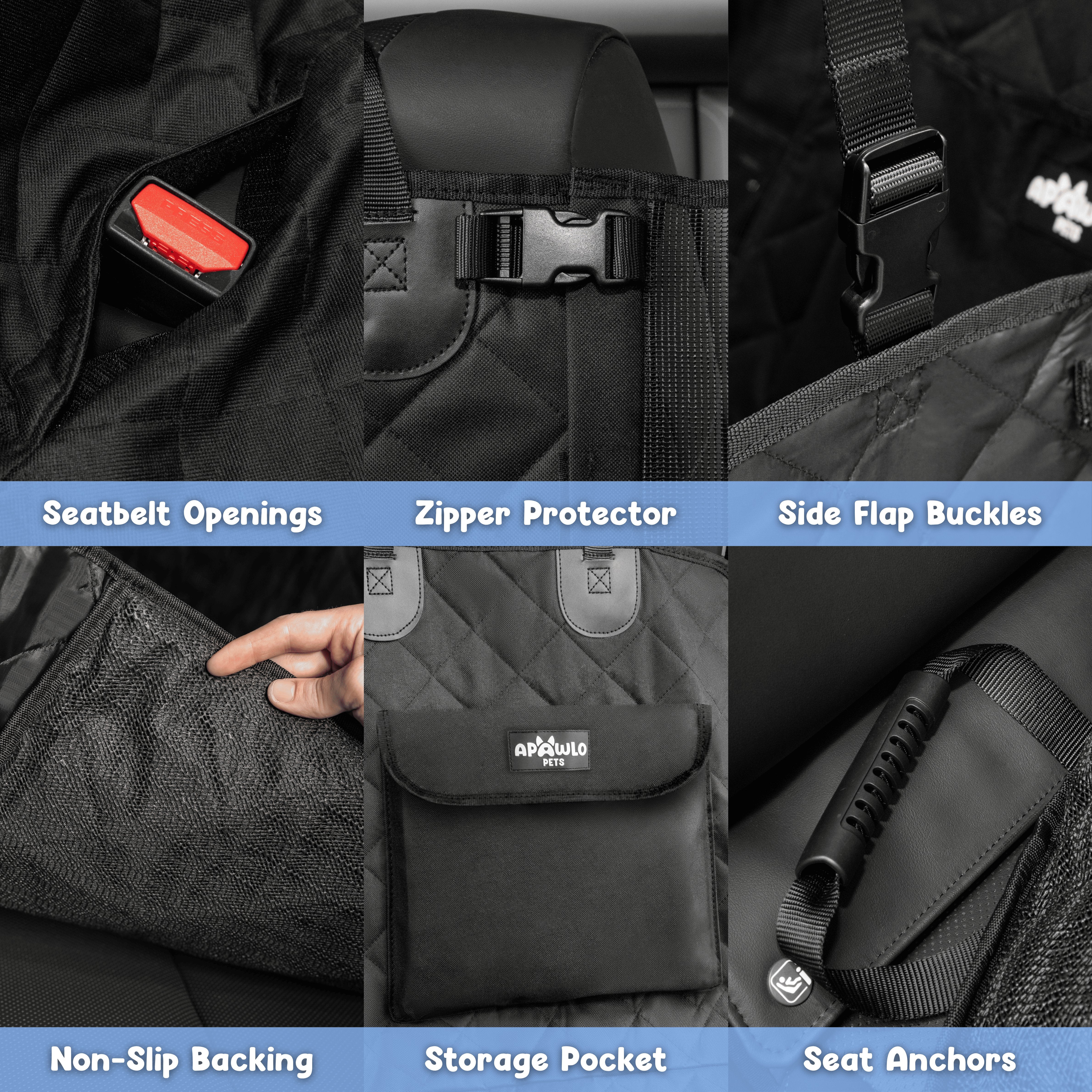 4-in-1 Dog Car Seat Cover